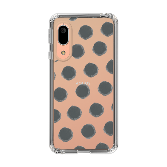 Slim Protection Case［ Original - Favorite Color Polka Dots - Black ］