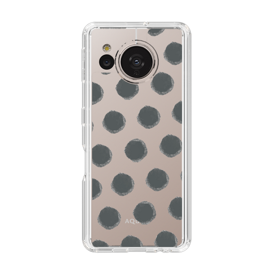 Slim Protection Case［ Original - Favorite Color Polka Dots - Black ］