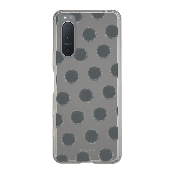 Slim Protection Case［ Original - Favorite Color Polka Dots - Black ］