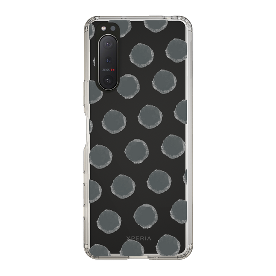 Slim Protection Case［ Original - Favorite Color Polka Dots - Black ］