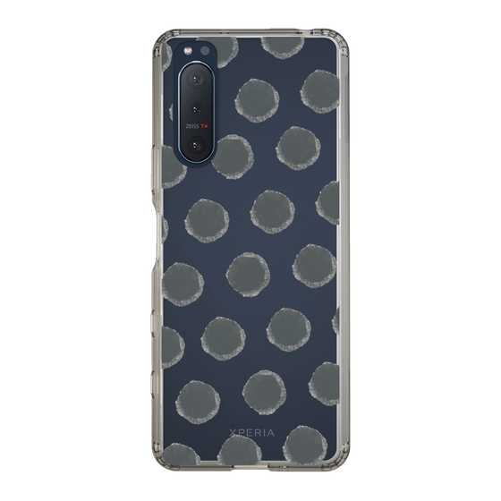 Slim Protection Case［ Original - Favorite Color Polka Dots - Black ］