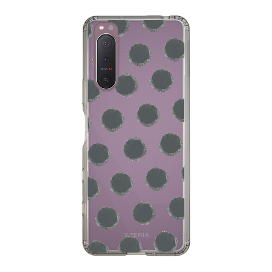 Slim Protection Case［ Original - Favorite Color Polka Dots - Black ］