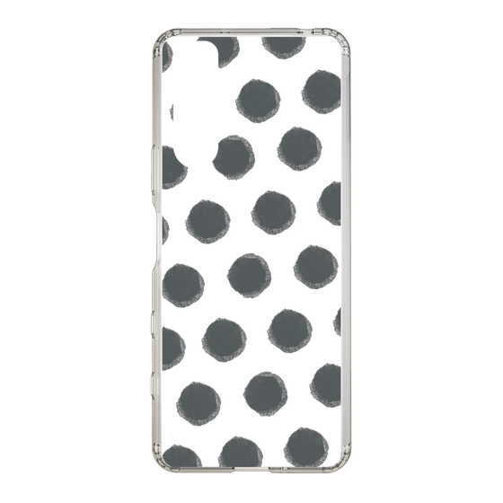 Slim Protection Case［ Original - Favorite Color Polka Dots - Black ］