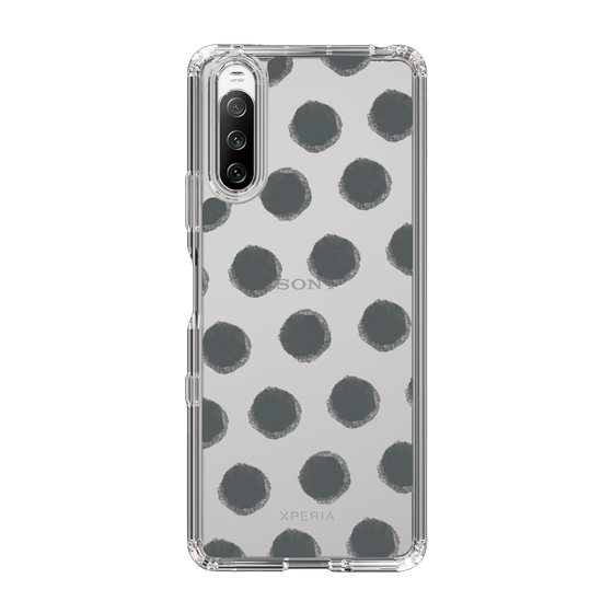 Slim Protection Case［ Original - Favorite Color Polka Dots - Black ］