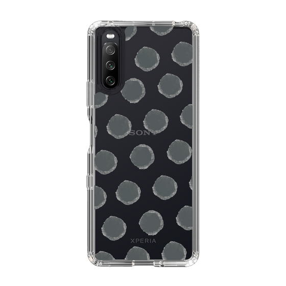 Slim Protection Case［ Original - Favorite Color Polka Dots - Black ］