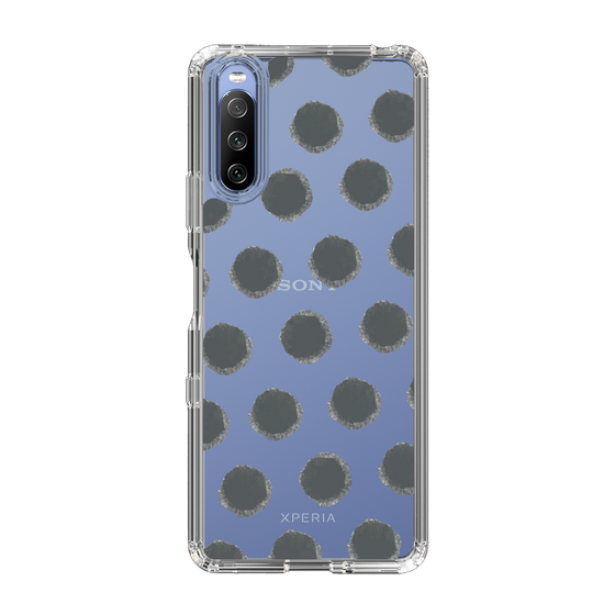 Slim Protection Case［ Original - Favorite Color Polka Dots - Black ］