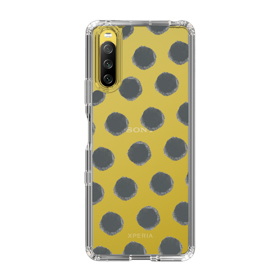 Slim Protection Case［ Original - Favorite Color Polka Dots - Black ］