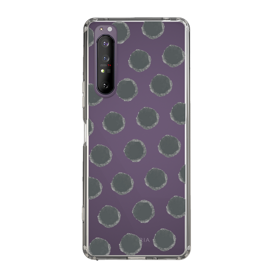 Slim Protection Case［ Original - Favorite Color Polka Dots - Black ］