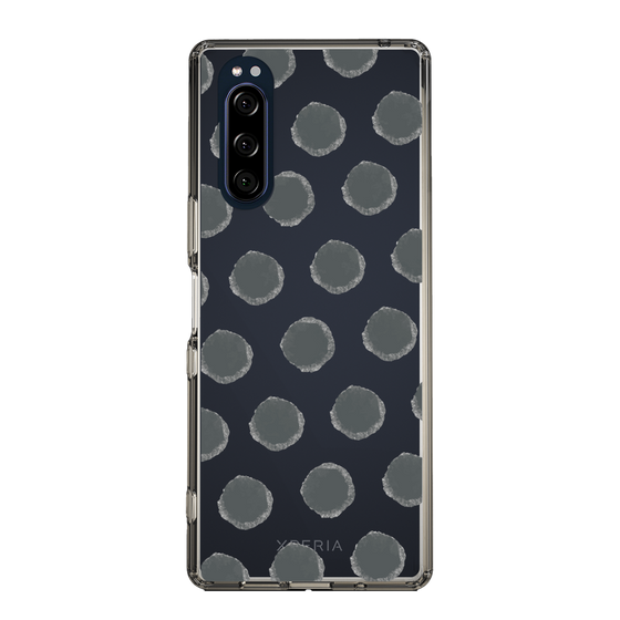 Slim Protection Case［ Original - Favorite Color Polka Dots - Black ］
