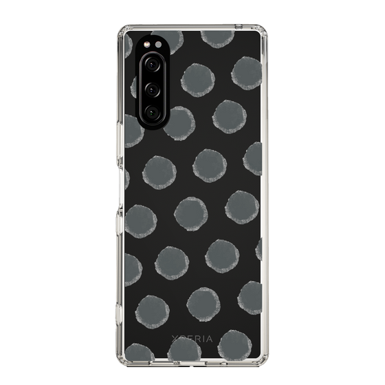 Slim Protection Case［ Original - Favorite Color Polka Dots - Black ］