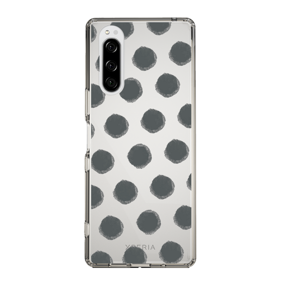 Slim Protection Case［ Original - Favorite Color Polka Dots - Black ］