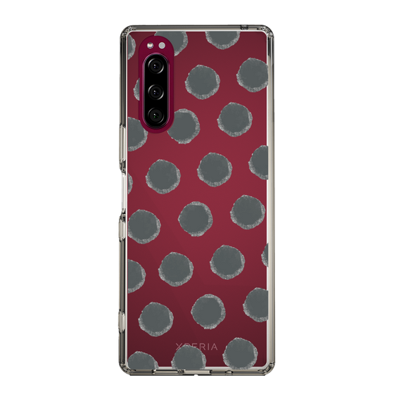 Slim Protection Case［ Original - Favorite Color Polka Dots - Black ］