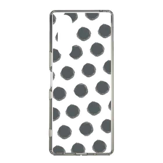 Slim Protection Case［ Original - Favorite Color Polka Dots - Black ］