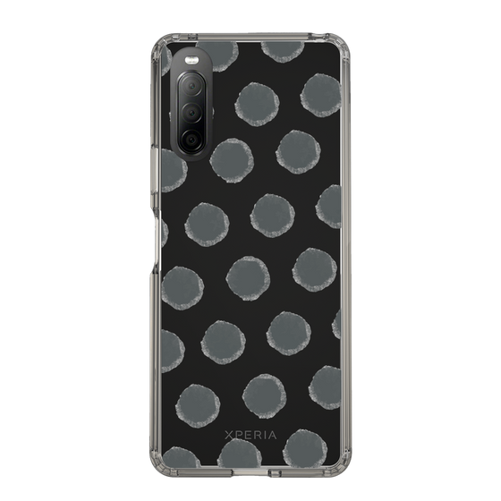 Slim Protection Case［ Original - Favorite Color Polka Dots - Black ］