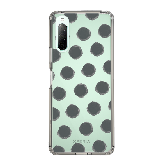 Slim Protection Case［ Original - Favorite Color Polka Dots - Black ］