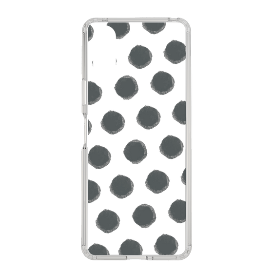 Slim Protection Case［ Original - Favorite Color Polka Dots - Black ］