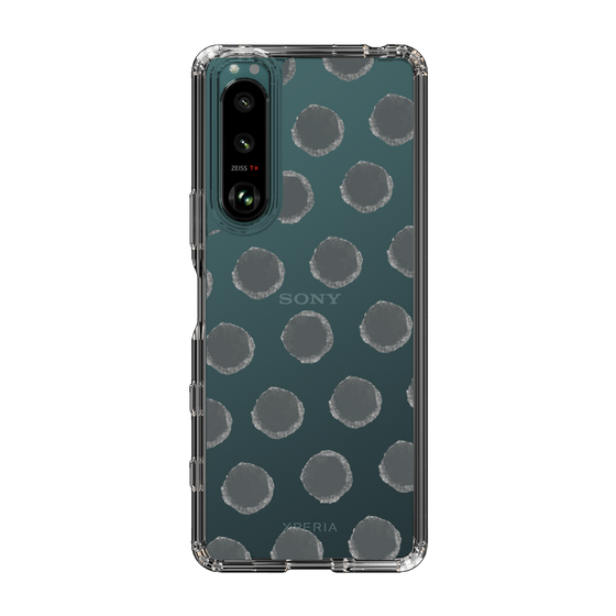 Slim Protection Case［ Original - Favorite Color Polka Dots - Black ］