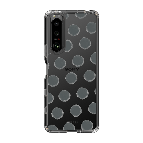 Slim Protection Case［ Original - Favorite Color Polka Dots - Black ］
