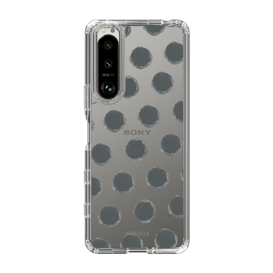 Slim Protection Case［ Original - Favorite Color Polka Dots - Black ］