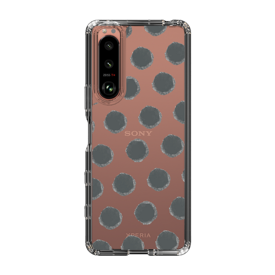 Slim Protection Case［ Original - Favorite Color Polka Dots - Black ］
