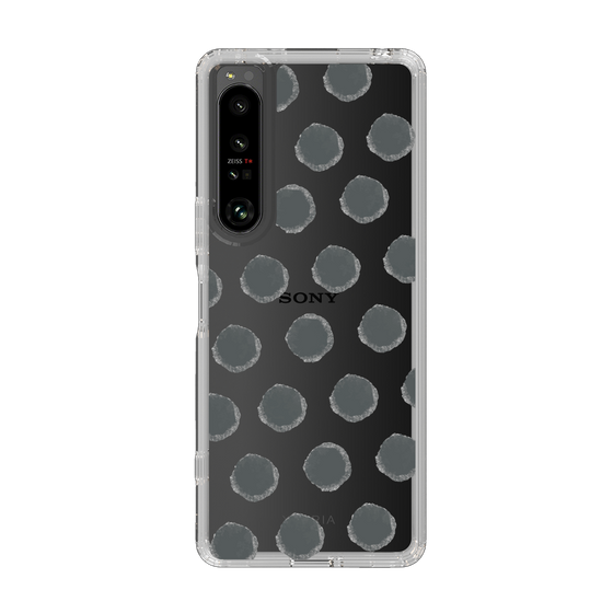 Slim Protection Case［ Original - Favorite Color Polka Dots - Black ］