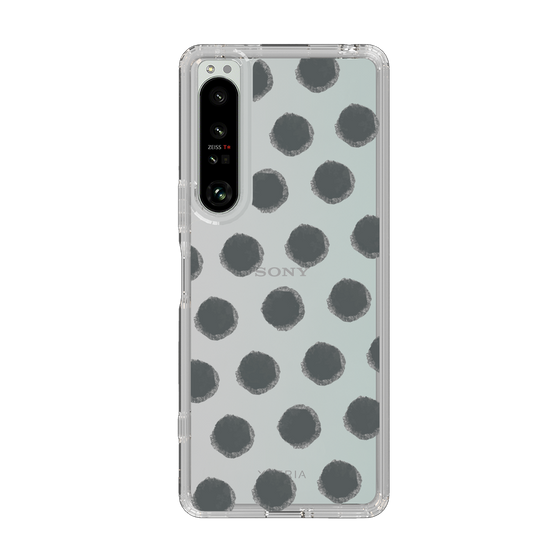 Slim Protection Case［ Original - Favorite Color Polka Dots - Black ］