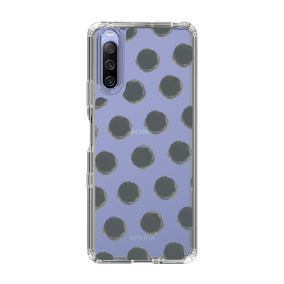 Slim Protection Case［ Original - Favorite Color Polka Dots - Black ］