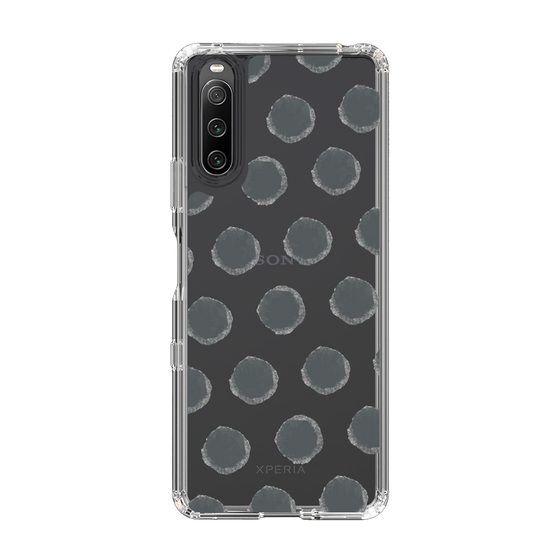 Slim Protection Case［ Original - Favorite Color Polka Dots - Black ］