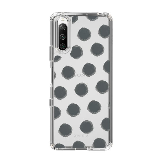Slim Protection Case［ Original - Favorite Color Polka Dots - Black ］