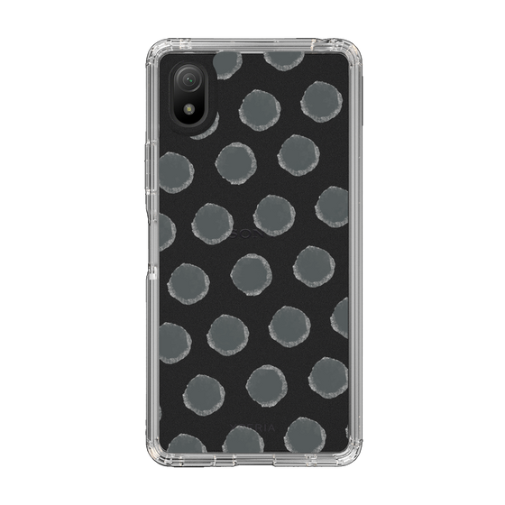 Slim Protection Case［ Original - Favorite Color Polka Dots - Black ］