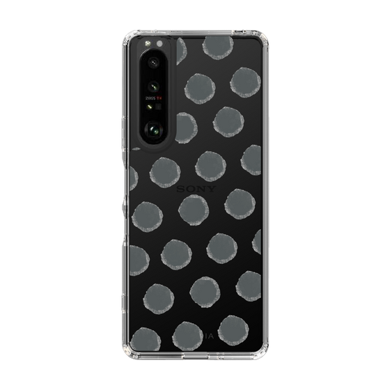Slim Protection Case［ Original - Favorite Color Polka Dots - Black ］