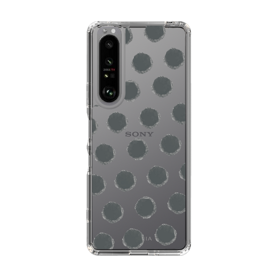 Slim Protection Case［ Original - Favorite Color Polka Dots - Black ］