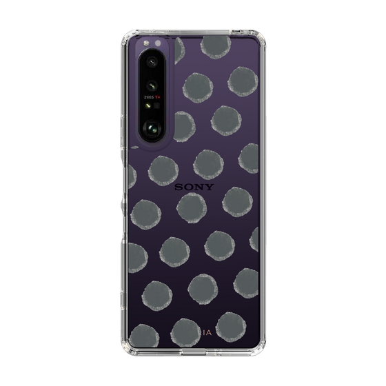 Slim Protection Case［ Original - Favorite Color Polka Dots - Black ］