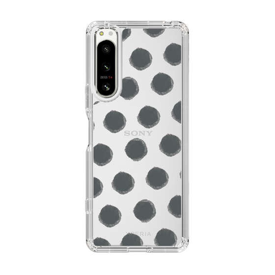 Slim Protection Case［ Original - Favorite Color Polka Dots - Black ］