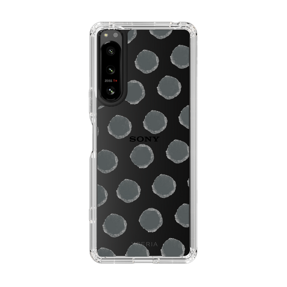 Slim Protection Case［ Original - Favorite Color Polka Dots - Black ］