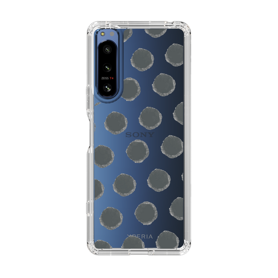Slim Protection Case［ Original - Favorite Color Polka Dots - Black ］