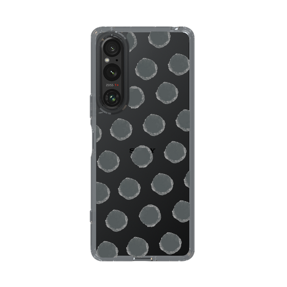 Slim Protection Case［ Original - Favorite Color Polka Dots - Black ］