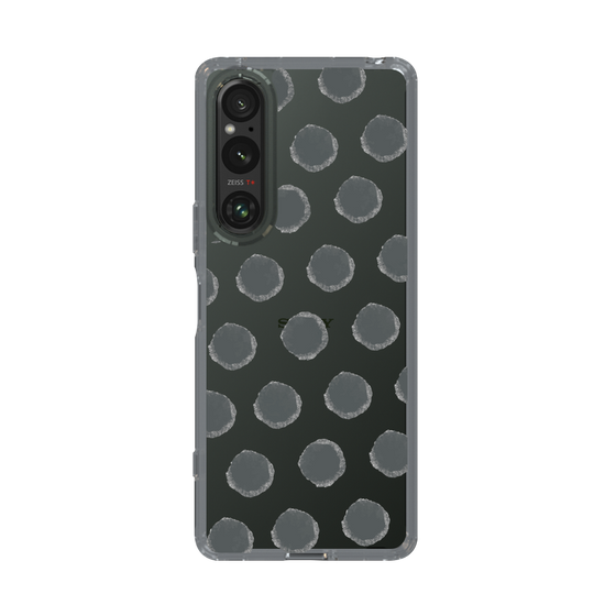 Slim Protection Case［ Original - Favorite Color Polka Dots - Black ］