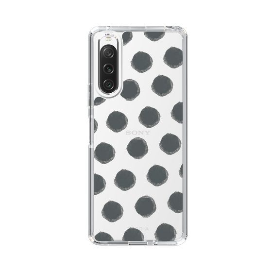 Slim Protection Case［ Original - Favorite Color Polka Dots - Black ］