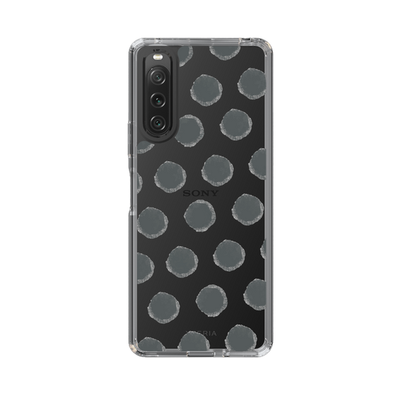 Slim Protection Case［ Original - Favorite Color Polka Dots - Black ］