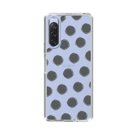 Slim Protection Case［ Original - Favorite Color Polka Dots - Black ］