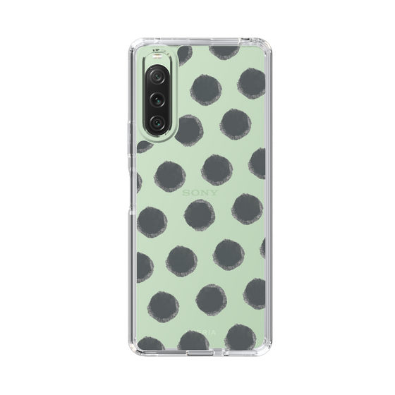 Slim Protection Case［ Original - Favorite Color Polka Dots - Black ］