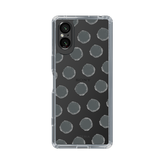 Slim Protection Case［ Original - Favorite Color Polka Dots - Black ］