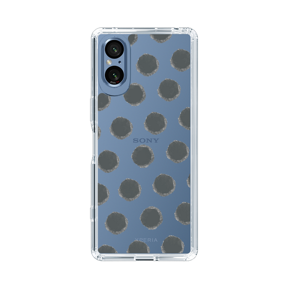 Slim Protection Case［ Original - Favorite Color Polka Dots - Black ］