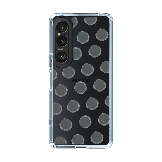 Slim Protection Case［ Original - Favorite Color Polka Dots - Black ］