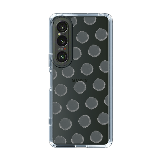 Slim Protection Case［ Original - Favorite Color Polka Dots - Black ］