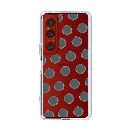 Slim Protection Case［ Original - Favorite Color Polka Dots - Black ］
