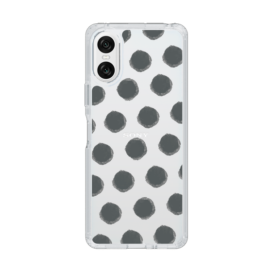 Slim Protection Case［ Original - Favorite Color Polka Dots - Black ］