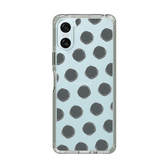 Slim Protection Case［ Original - Favorite Color Polka Dots - Black ］