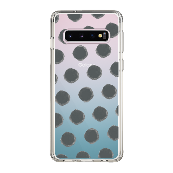 Slim Protection Case［ Original - Favorite Color Polka Dots - Black ］